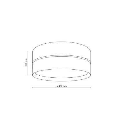 Griestu lampa NICOL 4xE27/15W/230V Ø 50 cm finieris/melns