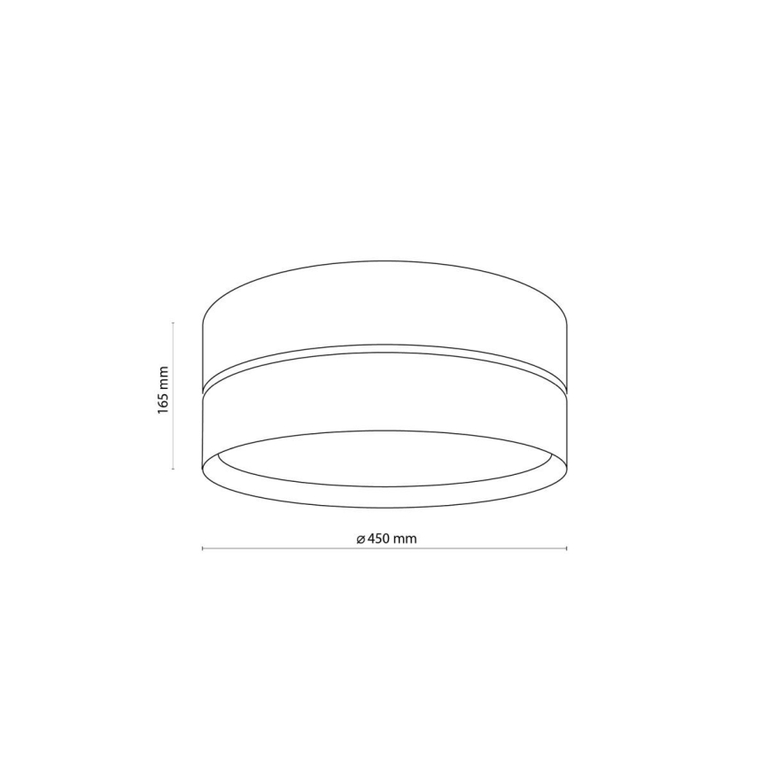 Griestu lampa NICOL 4xE27/15W/230V Ø 50 cm finieris/melns
