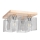 Griestu lampa NORMAN WOOD 4xE27/25W/230V Bērzs