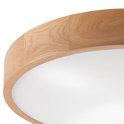 Griestu lampa OAK 4xE27/60W/230V ø 57,5 cm ozols