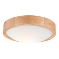 Griestu lampa OAK SLIM 1xE27/60W/230V ozols ø 27 cm