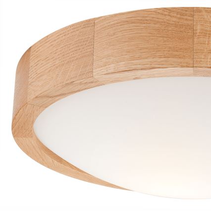 Griestu lampa OAK SLIM 1xE27/60W/230V ozols ø 27 cm
