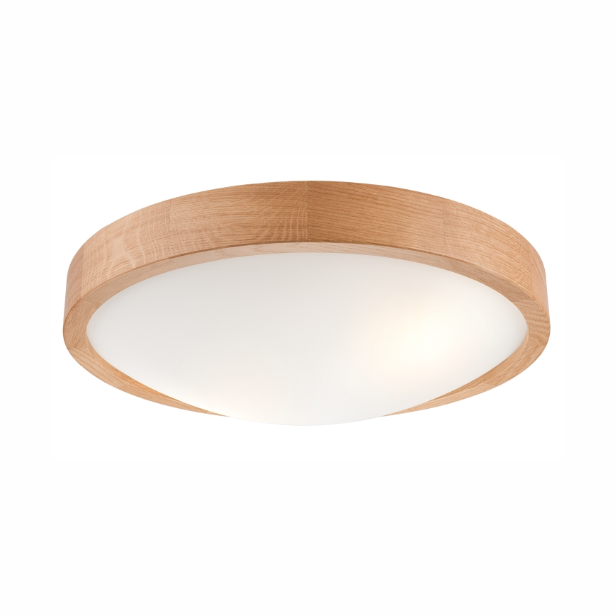 Griestu lampa OAK SLIM 2xE27/60W/230V ozols ø 37 cm