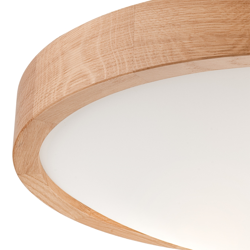 Griestu lampa OAK SLIM 2xE27/60W/230V ozols ø 37 cm