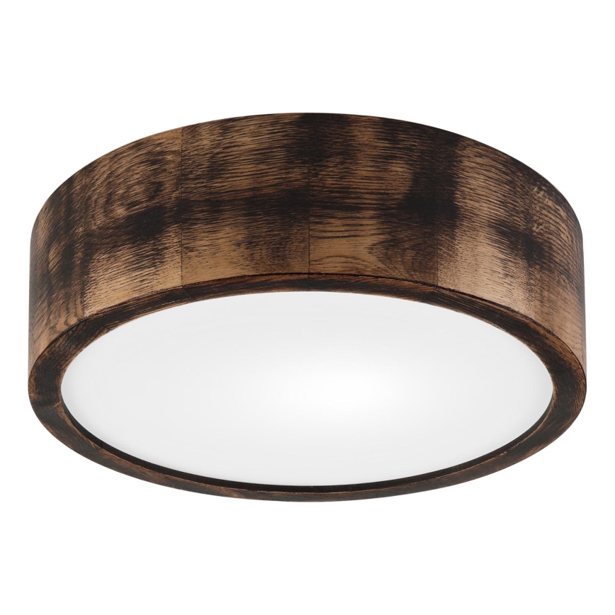 Griestu lampa OAK SMOKY 1xE27/15W/230V ø 27,5 cm ozols/tumši brūna
