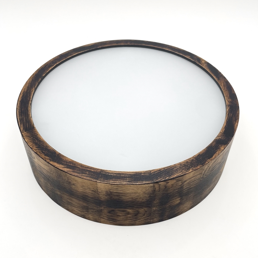 Griestu lampa OAK SMOKY 1xE27/15W/230V ø 27,5 cm ozols/tumši brūna