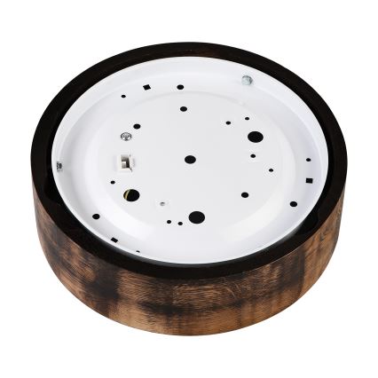 Griestu lampa OAK SMOKY 1xE27/15W/230V ø 27,5 cm ozols/tumši brūna