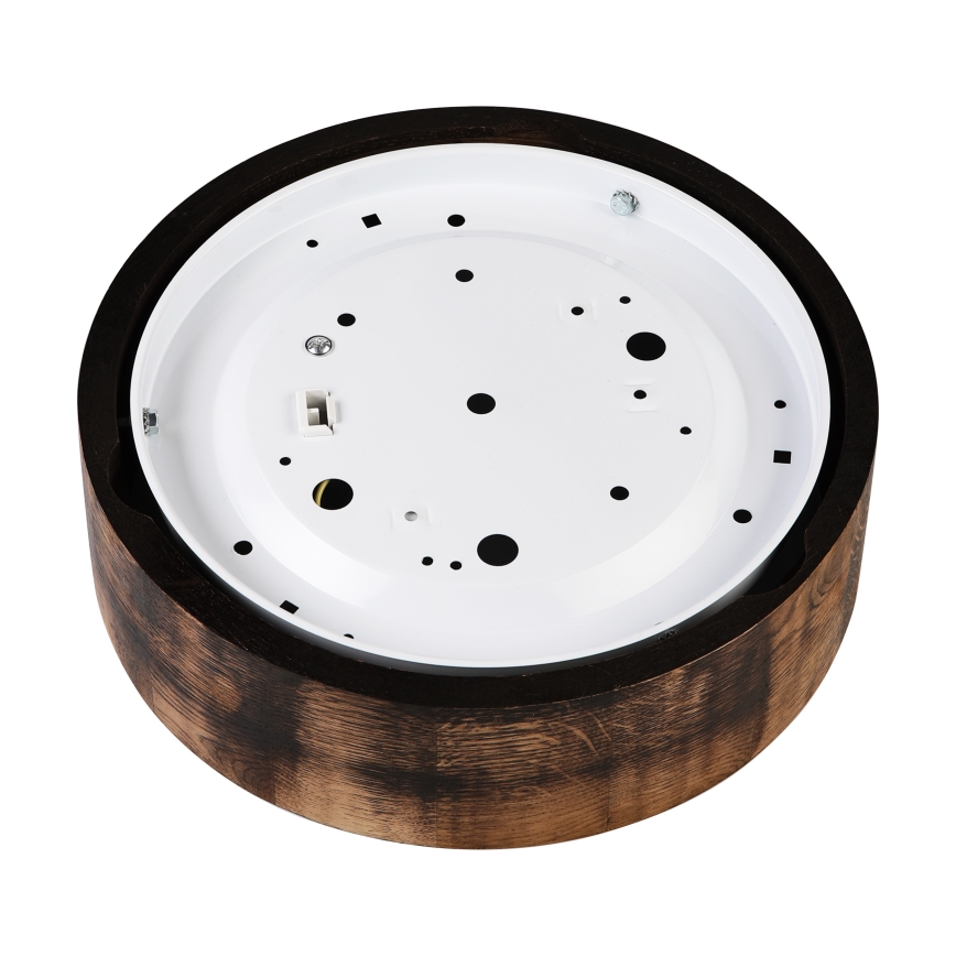 Griestu lampa OAK SMOKY 1xE27/15W/230V ø 27,5 cm ozols/tumši brūna