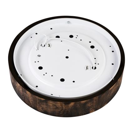 Griestu lampa OAK SMOKY 2xE27/15W/230V ø 37,5 cm ozols/tumši brūna