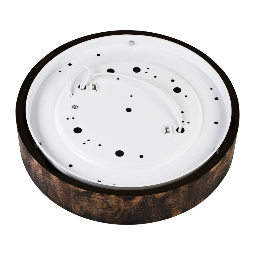 Griestu lampa OAK SMOKY 2xE27/15W/230V ø 37,5 cm ozols/tumši brūna