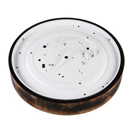 Griestu lampa OAK SMOKY 3xE27/15W/230V ø 47,5 cm ozols/tumši brūna