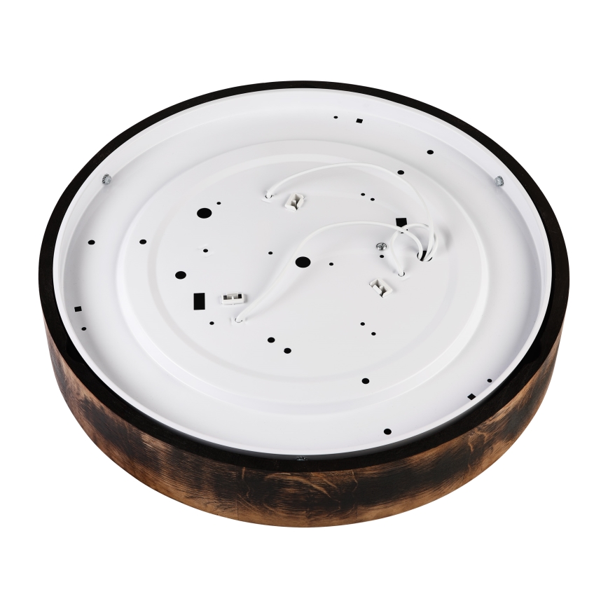 Griestu lampa OAK SMOKY 3xE27/15W/230V ø 47,5 cm ozols/tumši brūna