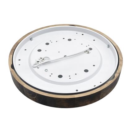 Griestu lampa OAK SMOKY SLIM 2xE27/15W/230V Ø 37 cm ozols / tumši brūns