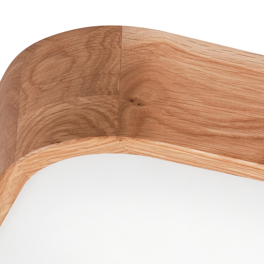 Griestu lampa OAK SQUARE 4xE27/15W/230V 45x45 cm ozols