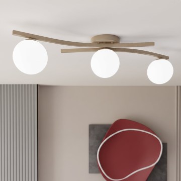 Griestu lampa OPUS 3xE14/10W/230V bēša/balta