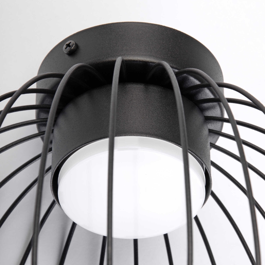 Griestu lampa OVELLA 1xGX53/10W/230V Ø 25 cm melna