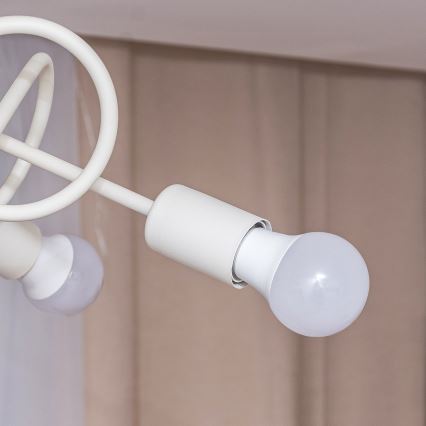 Griestu lampa OXFORD 5xE27/15W/230V krēmkrāsaina