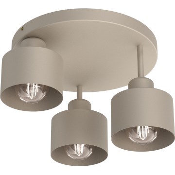 Griestu lampa PARKLA 3xE27/15W/230V bēša