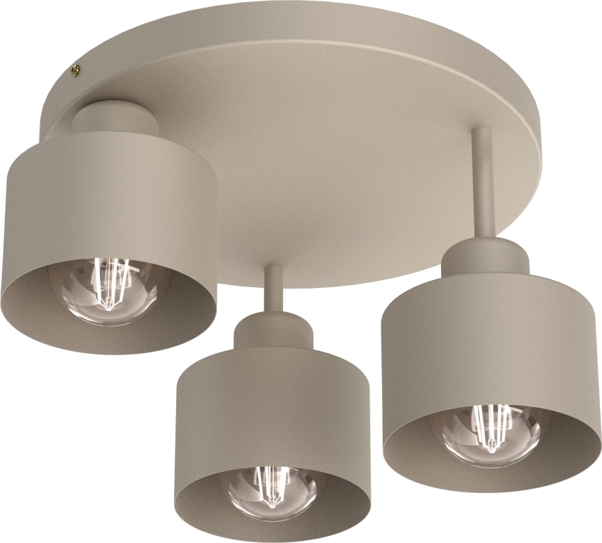 Griestu lampa PARKLA 3xE27/15W/230V bēša