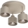 Griestu lampa PARKLA 3xE27/15W/230V bēša
