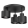 Griestu lampa PARKLA 3xE27/15W/230V melna