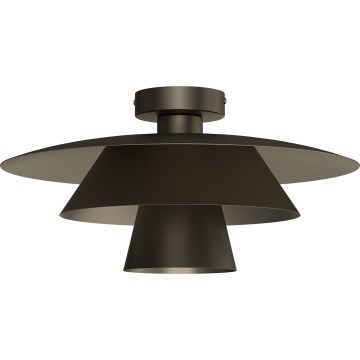 Griestu lampa PLATO 1xE27/15W/230V Ø 32 cm antracīts