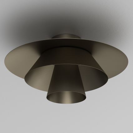 Griestu lampa PLATO 1xE27/15W/230V Ø 32 cm antracīts