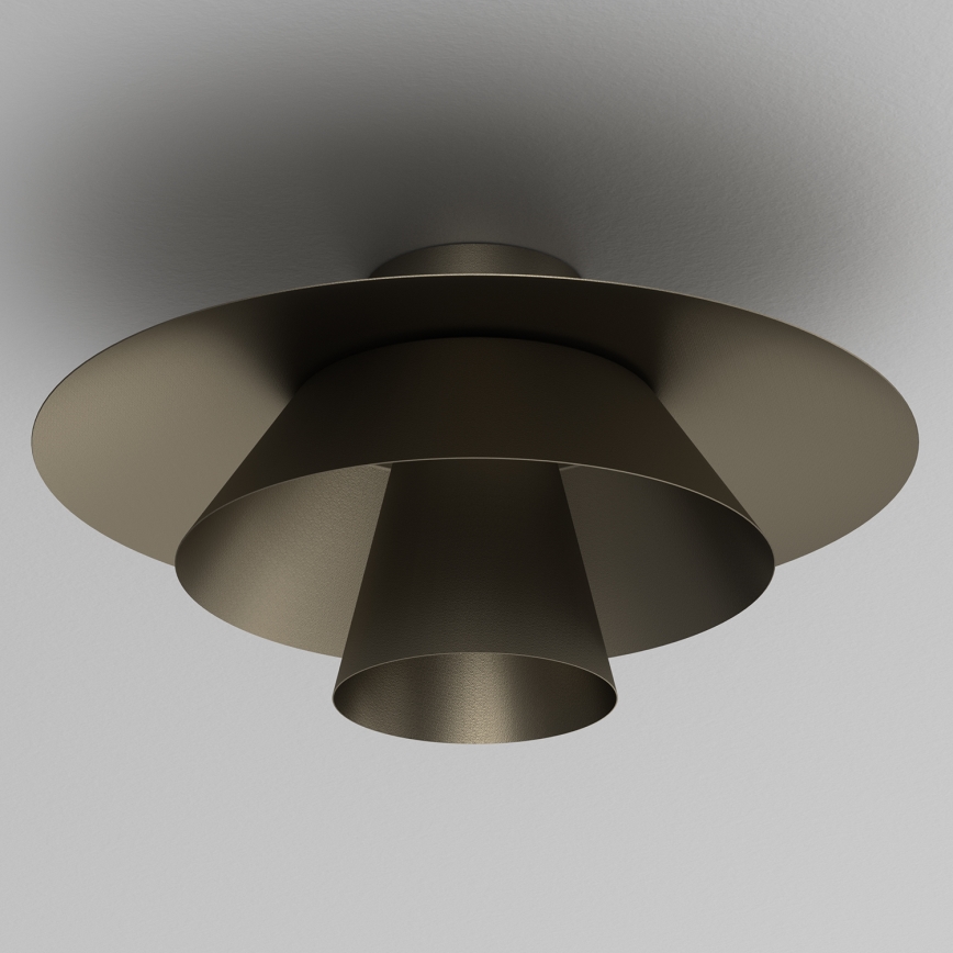 Griestu lampa PLATO 1xE27/15W/230V Ø 32 cm antracīts