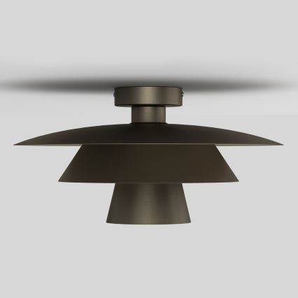 Griestu lampa PLATO 1xE27/15W/230V Ø 32 cm antracīts