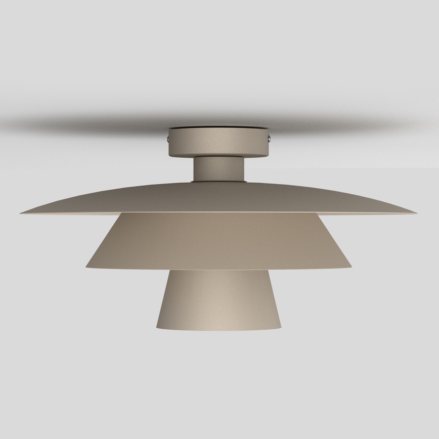 Griestu lampa PLATO 1xE27/15W/230V Ø 32 cm bēša