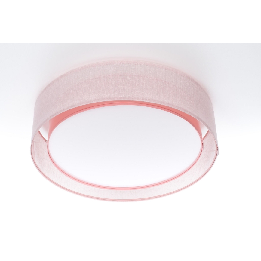 Griestu lampa PURO 2xE27/40W/230V diametrs 50 cm rozā
