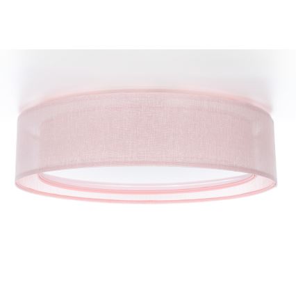Griestu lampa PURO 2xE27/40W/230V diametrs 50 cm rozā