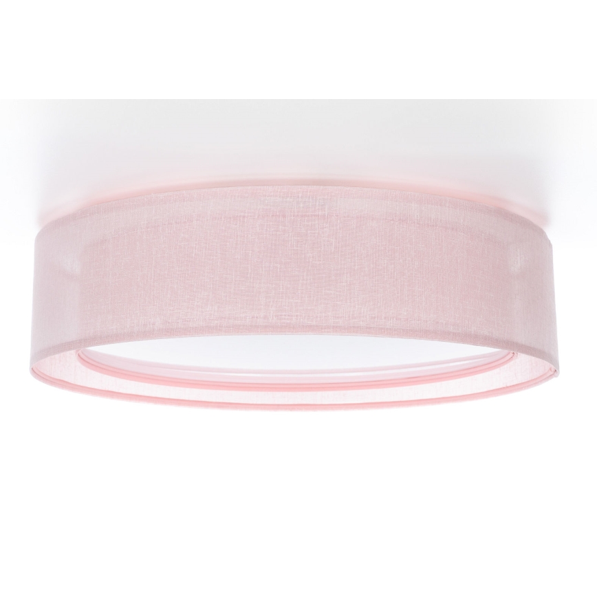 Griestu lampa PURO 2xE27/40W/230V diametrs 50 cm rozā