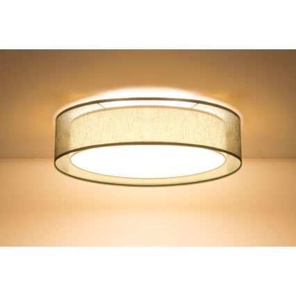 Griestu lampa PURO 2xE27/40W/230V Ø 50 cm zaļa