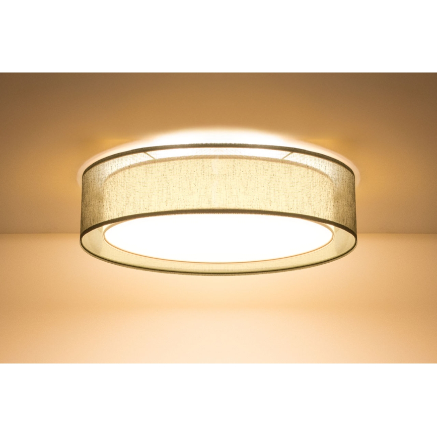 Griestu lampa PURO 2xE27/40W/230V Ø 50 cm zaļa