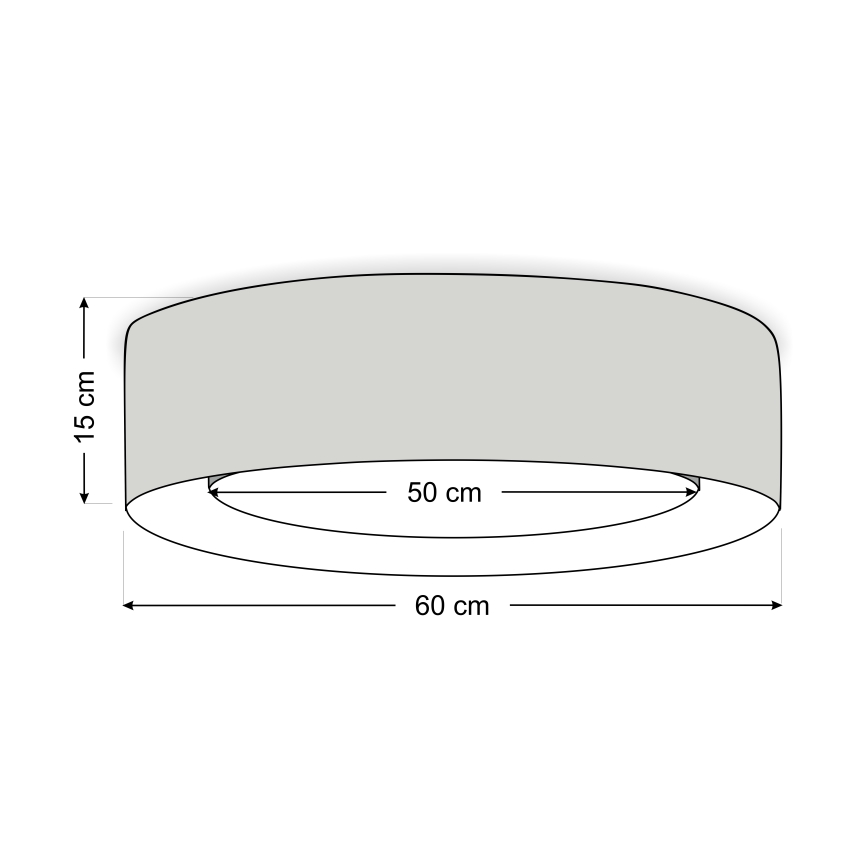 Griestu lampa PURO 2xE27/40W/230V Ø 60 cm rozā
