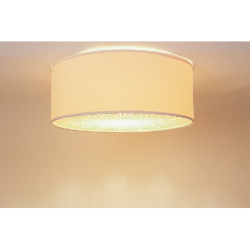 Griestu lampa RAYS 2xE27/60W/230V d. 40 cm bēša