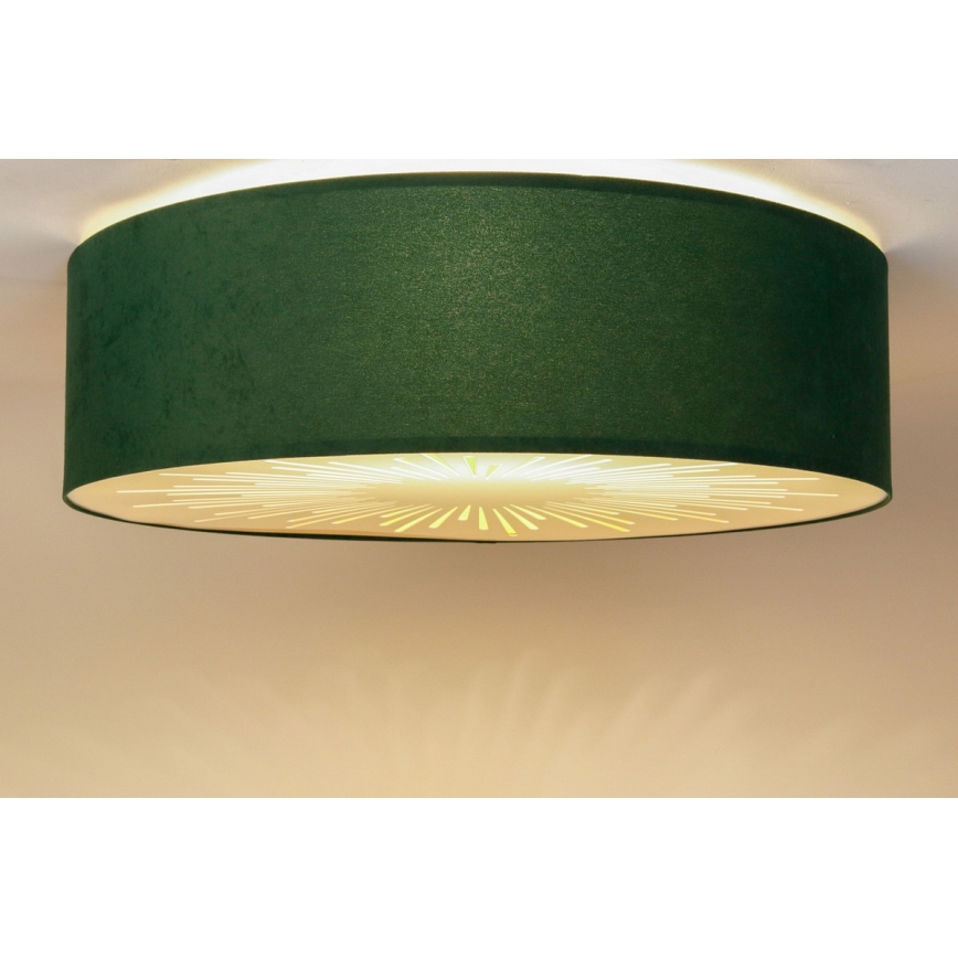 Griestu lampa RAYS 2xE27/60W/230V d. 40 cm zaļa