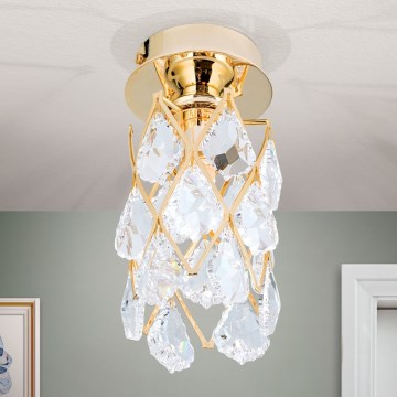 Griestu lampa RITA 1xG9/40W/230V Ø 9 cm, zelta krāsā