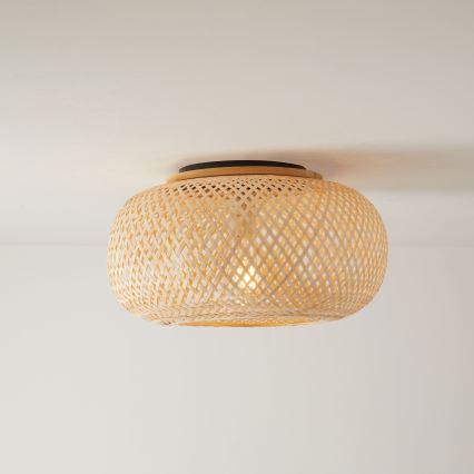 Griestu lampa SALOMON 1xE27/10W/230V d. 40 cm bambusa