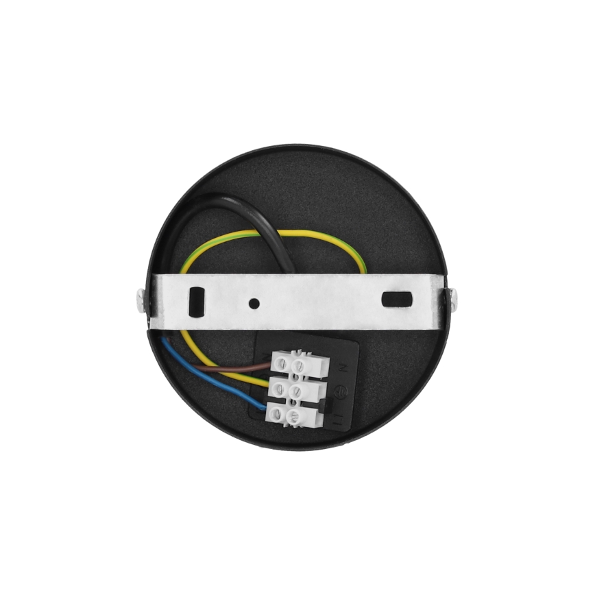 Griestu lampa SARTA 1xE27/60W/230V, diametrs 45 cm, melna/jūta