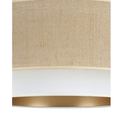 Griestu lampa SARTA, virsmas montāža, 1xE27/60W/230V Ø 45 cm balta/jūta