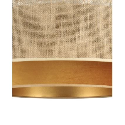 Griestu lampa SARTA, virsmas uzstādāma, 1xE27/60W/230V, Ø 45 cm, vara/džuta