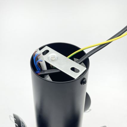 Griestu lampa SFERIO 3xE14/5W/230V melna/dūmaina melna