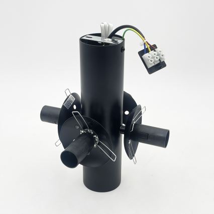Griestu lampa SFERIO 4xE14/5W/230V melna/caurspīdīga