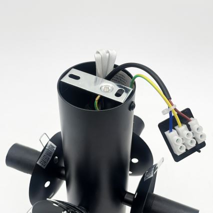 Griestu lampa SFERIO 4xE14/5W/230V melna/dūmaina melna