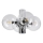 Griestu lampa SFERIO 4xE14/5W/230V spīdīgs hroms/caurspīdīgs