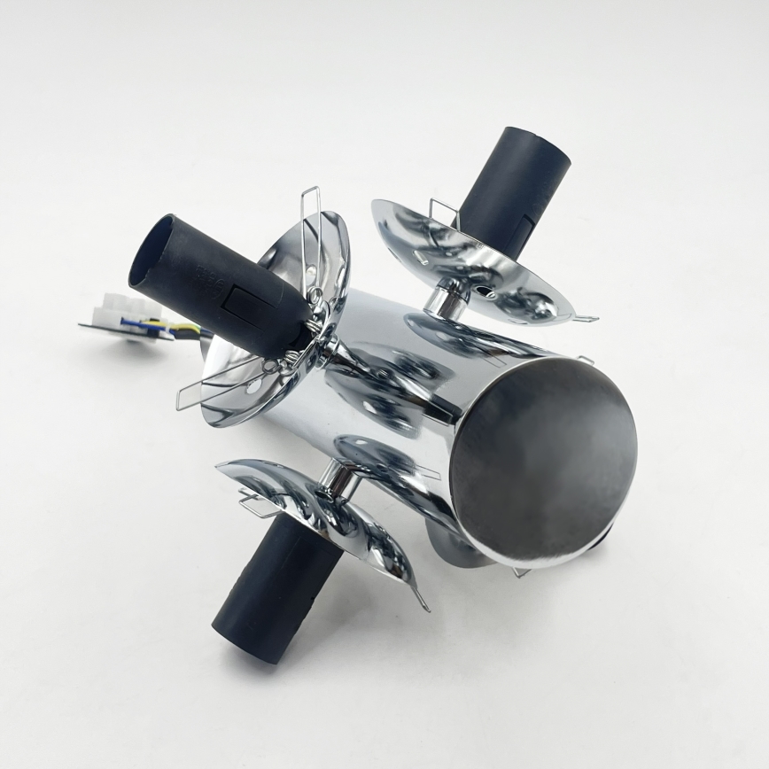 Griestu lampa SFERIO 4xE14/5W/230V spīdīgs hroms/caurspīdīgs