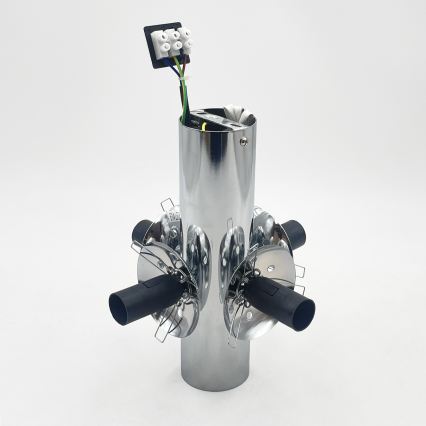 Griestu lampa SFERIO 4xE14/5W/230V spīdīgs hroms/caurspīdīgs
