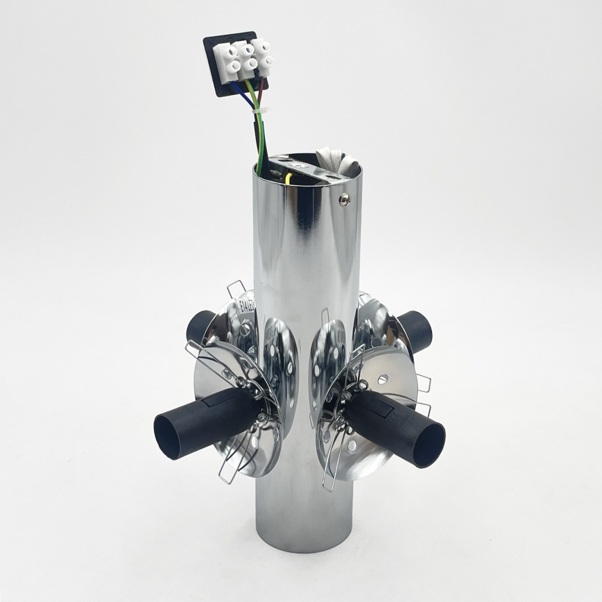 Griestu lampa SFERIO 4xE14/5W/230V spīdīgs hroms/caurspīdīgs